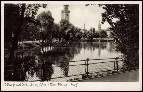 Ansichtskarte Altenburg Am kleinen Teich, Stadt 1937
