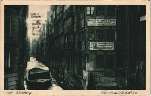 Ansichtskarte Hamburg Fleet beim Steckelhörn 1925