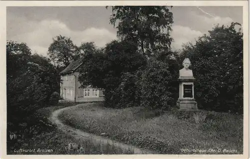 Ansichtskarte Bad Arolsen Geburtshaus Chr. D. Rauchs 1930