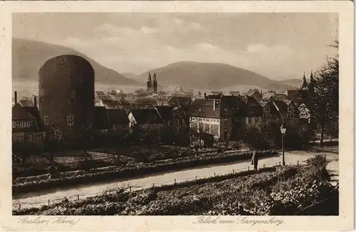 Ansichtskarte Goslar Blick vom Georgenberg 1920