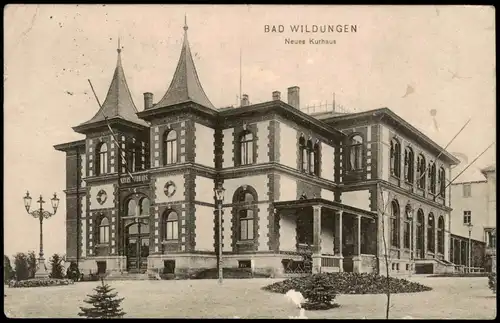 Ansichtskarte Bad Wildungen Neues Kurhaus 1913