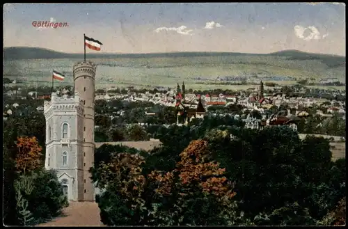 Ansichtskarte Göttingen Aussichtsturm Pastriotika - Stadt 1912