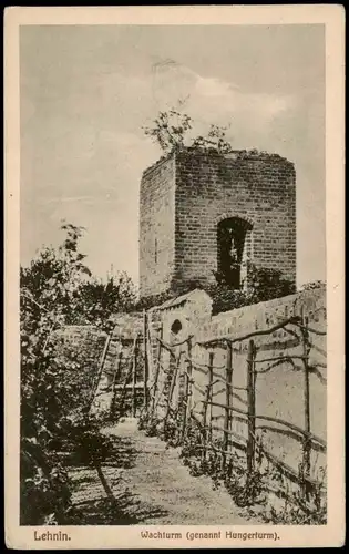 Ansichtskarte Lehnin-Kloster Lehnin Wachturm (genannt Hungerturm) 1910