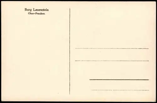 Lauenstein-Ludwigsstadt PLAUDERSTUBE FRUNDSBERGZIMMER Burg Lauenstein 1910
