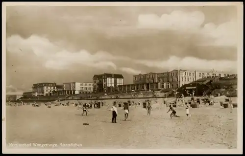 Ansichtskarte Wangerooge Meer Strand Strandleben im Nordseebad 1934