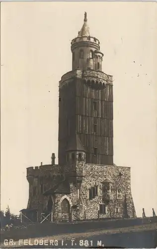 Schmitten (Hochtaunus) Großer Feldberg, Aussichtsturm 1925 Privatfoto