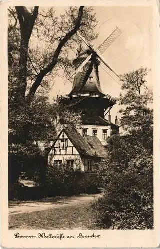 Ansichtskarte Bremen Windmühle am Wall - Fachwerkhaus 1941