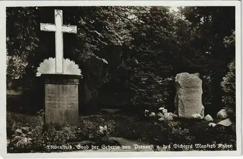 Löwenstein (Württemberg) Grab der Gerberin u. Des Dichters 1932