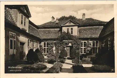 Ansichtskarte Wolfenbüttel Lessinghaus. 1934