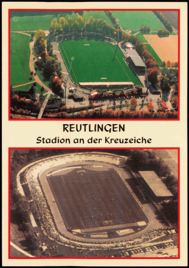 Reutlingen Stadion An Der Kreuzeiche Fussball Stadion Luftaufnahme