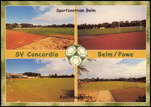 Belm Mehrbild-AK Fussball Stadion Sportzentrum SV Concordia Belm Powe 2003
