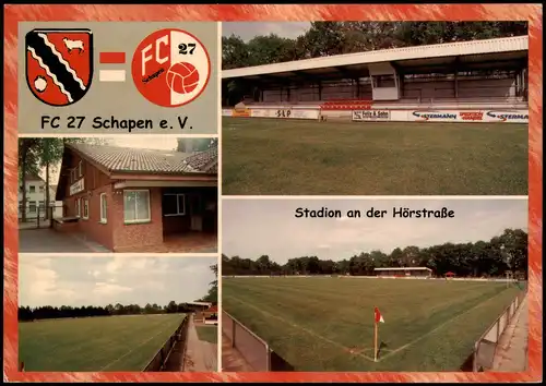 Schapen Mehrbild-AK Sportanlagen Fussball Stadion an der Hörstraße 2004