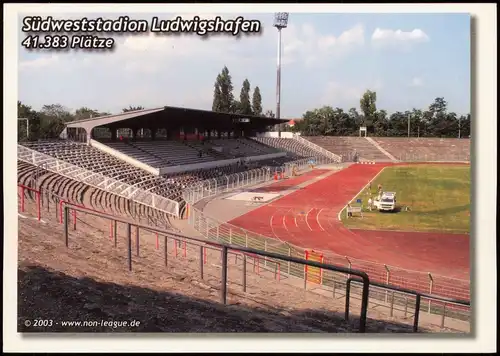 Ansichtskarte Ludwigshafen Südweststadion Fussball Stadion Sportanlage 2004