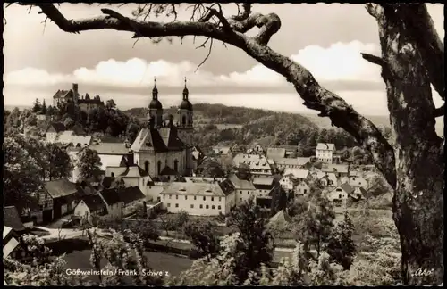 Ansichtskarte Gößweinstein Panorama; Ort i.d. Fränk. Schweiz 1962