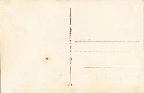 Ansichtskarte Waldeck (am Edersee) Kraftwerk Peterskopf 1932