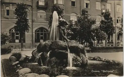 Postcard Örebro "Befriaren" - Geschäfte 1928