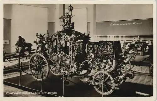 München Prunkwagen König Ludwig II. w Bayern Deutsches Museum 1932