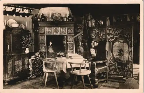 Schmidtsdorf Kowalowa Mieroszów Weiker´s Gut, Bauernstube b. Gröbersdorf 1928