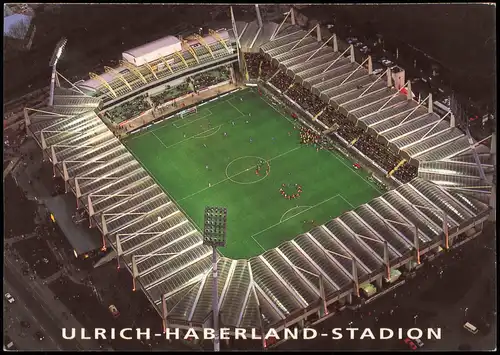 Leverkusen ULRICH-HABERLAND-STADION vom Flugzeug aus, Luftbild 2000