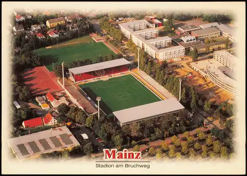 Ansichtskarte Mainz Luftaufnahme Fussball Stadion am Bruchweg 2000