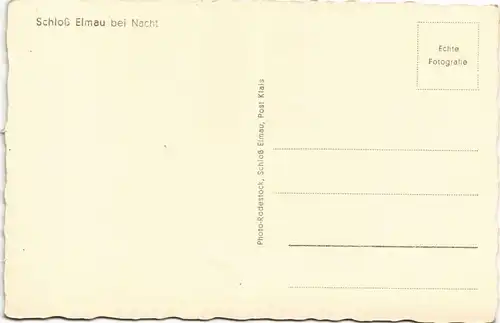 Ansichtskarte Elmau-Krün Schloss im Winter - Beleutet bei Nacht 1928