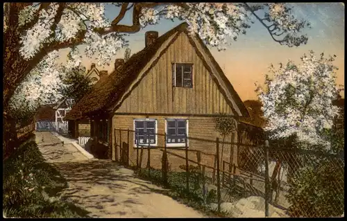 .Niedersachsen Frühlingsstimmung, Altenlande/Kirschenlande Straße 1909