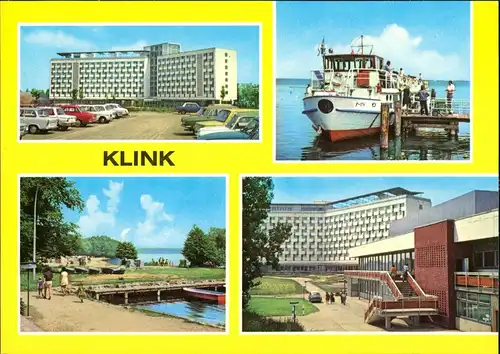 Klink (Müritz) FDGB-Ferienobjekt, Erholungsheim Herbert Warnke, MS Fontane 1978