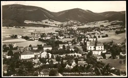 Postcard Haindorf Hejnice Blick auf die Stadt 1934