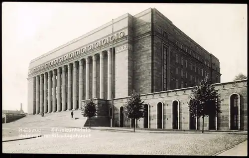Postcard Helsinki Helsingfors Riksdagshuset, Foto-Postcard 1937