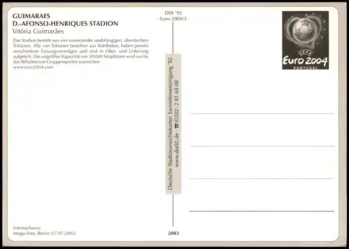 .Portugal GUIMARAES D.-AFONSO-HENRIQUES STADION Football Stadium 2004