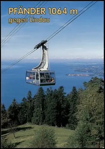 Ansichtskarte Bregenz PFÄNDER m gegen Lindau Pfänderbahn 2010