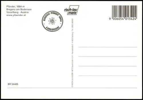 Ansichtskarte Bregenz PFÄNDER m gegen Lindau Pfänderbahn 2010