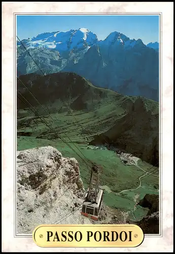 .Trentino-Südtirol PASSO PORDOI Dolomiti-Trentino Bergbahn Gondelbahn 2000
