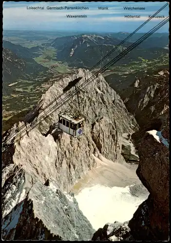 Grainau Zugspitz-Großkabinenbahn Zugspitze Bergbahn Gondelbahn 1981