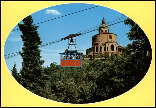 Cartoline Bologna Santuario della B.V. di S. Luca e Funivia 1980