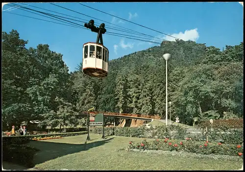 Ansichtskarte Bad Harzburg Bergbahn zum Burgberg, Gondelbahn im Harz 1990