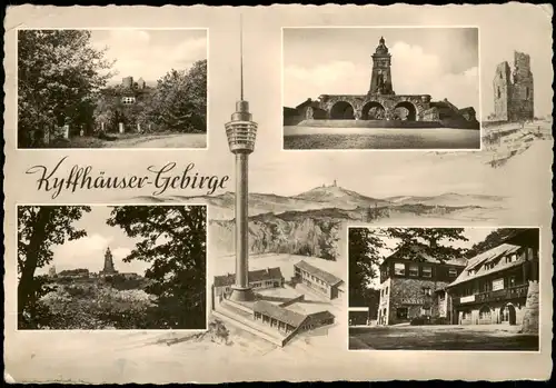 Rottleben (Thüringen) DDR Mehrbildakrte Ansichten aus d. Kyffhauser Gebirge 1963