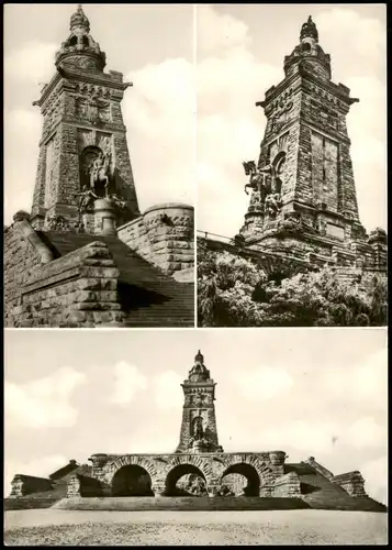 Kelbra (Kyffhäuser) Kyffhäuser-Denkmal Mehrbild-AK mit 3 Ansichten 1968