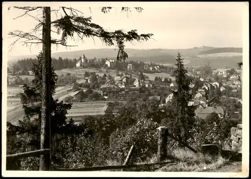 Finsterbergen-Friedrichroda Panorama-Ansicht Blick vom Hainfelsen 1971