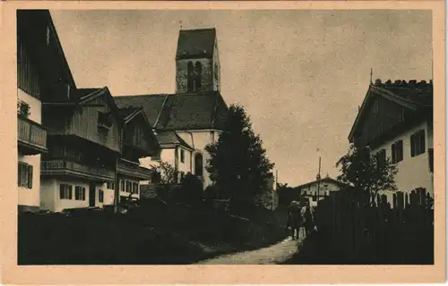 Ansichtskarte Wackersberg (b. Bad Tölz) Stadtpartie 1928