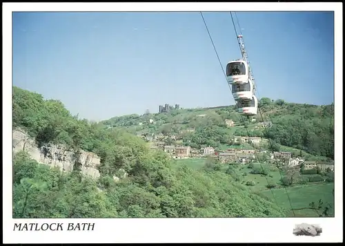 Postcard Matlock Bath Gondelbahn The Heights of Abraham 2000