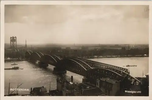 Postkaart Rotterdam Rotterdam Maasgezicht 1930