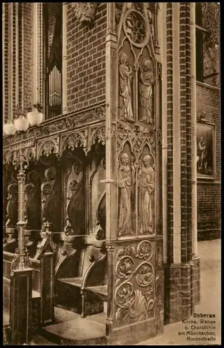 Ansichtskarte Bad Doberan Kirche, Wange u. Chorstühle am Mönchschor. 1922