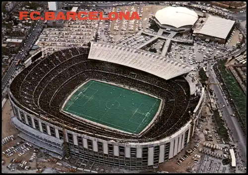 Barcelona Estadio del F.C. Barcelona Stadionm Fußball Football Stadium 1980