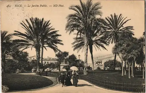 CPA Nizza Nice Jardin Public (Stadtpark) 1910