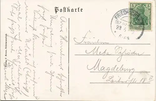 Ansichtskarte Sachsenwald-Hofriede-Aumühle Aumühle-Hofriede Restaurant 1912