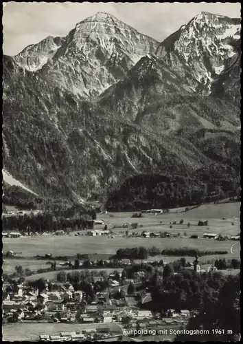 Ansichtskarte Ruhpolding Panorama 1961