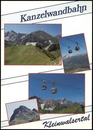 Riezlern-Mittelberg/Vorarlberg Mehrbild-AK  Kanzelwandbahn Kleinwalsertal 1990