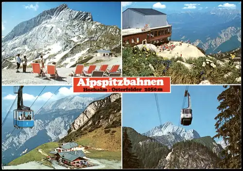 Garmisch-Partenkirchen Mehrbild Alpspitzgebiet Bergstation Alpspitzbahnen 1990