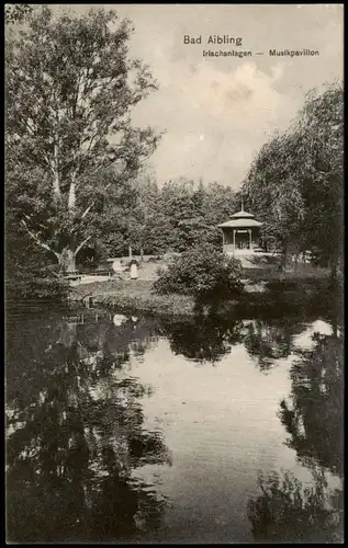 Ansichtskarte Bad Aibling Irlachanlagen - Musikpavillon 1914